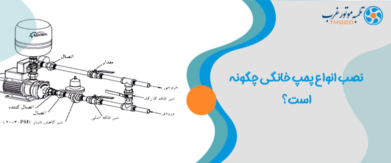 نقشه راهنمای نصب پمپ خانگی