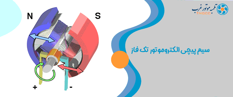 سیم پیچی الکتروموتور تک فاز