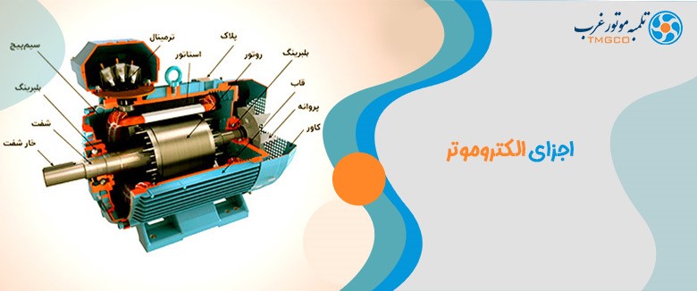بررسی اجزای الکتروموتور
