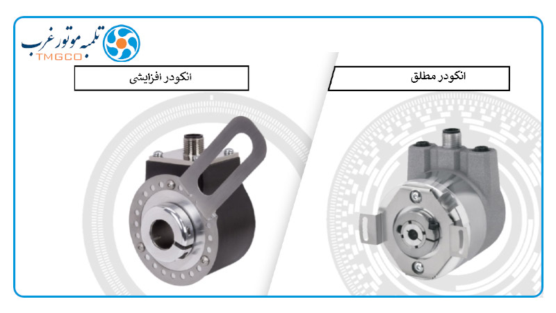 دو انکودر افزایشی و مطلق در کنار یکدیگر